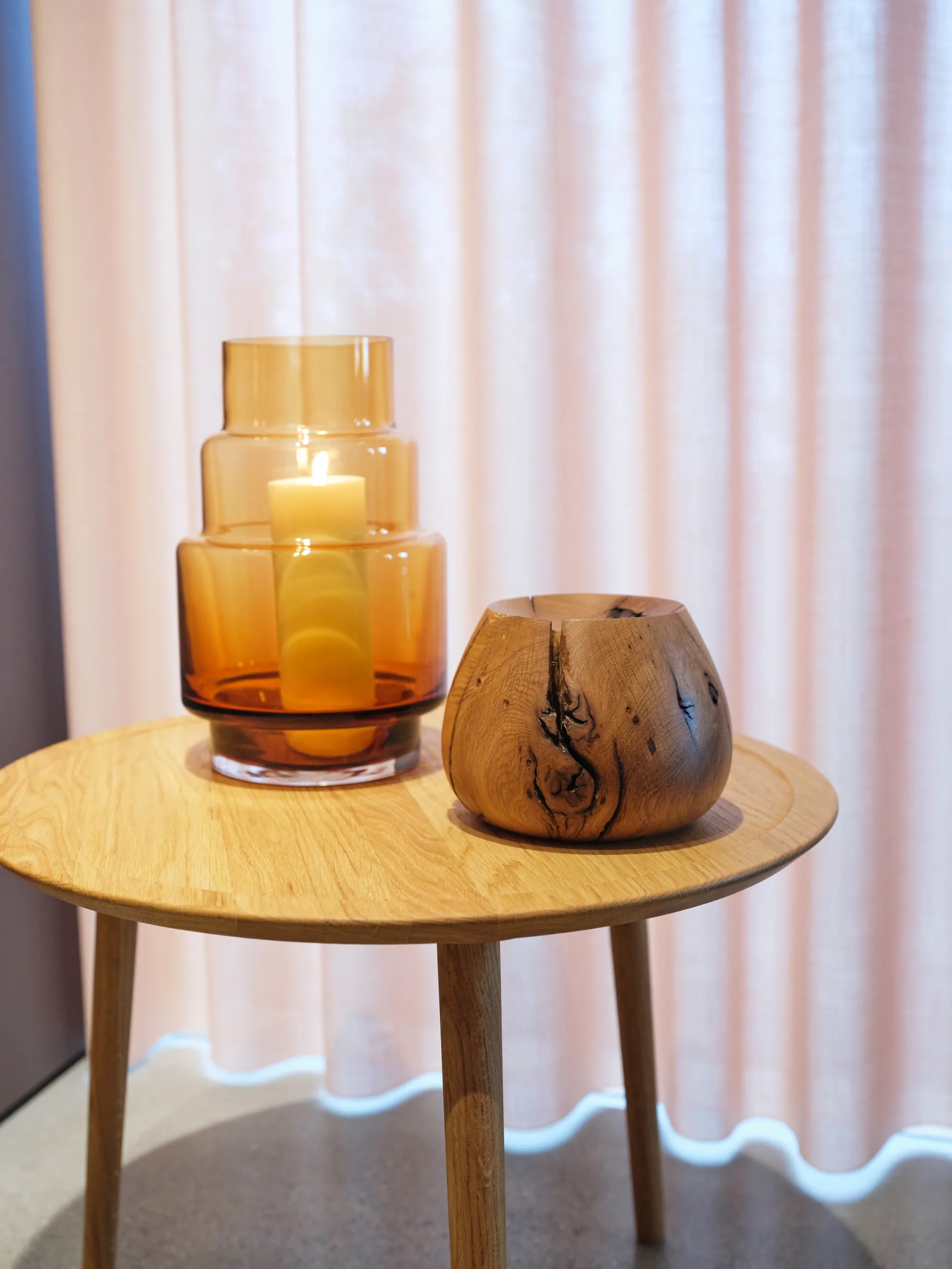 Jarrón Hurricane no. 69, Amber Ro Collection