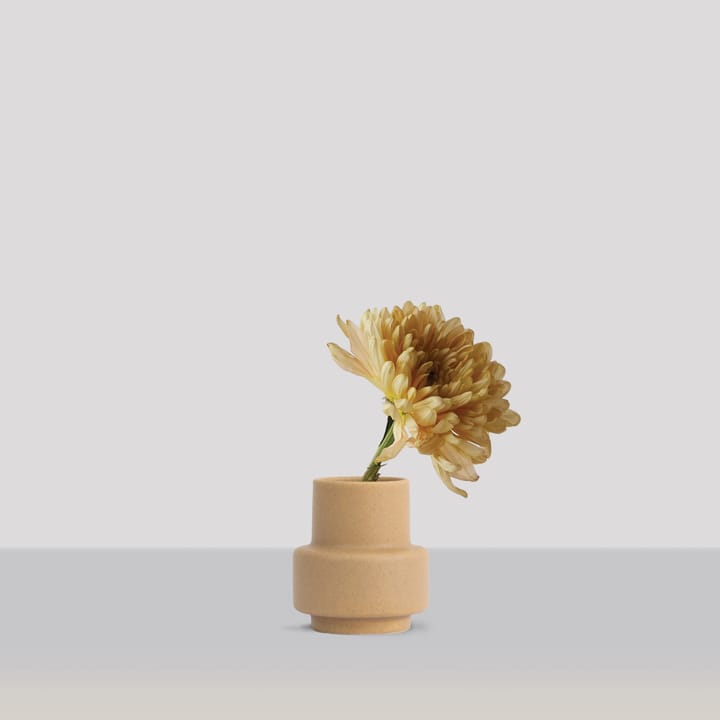 Jarrón Hurricane S Ø9, Soft Ochre Ro Collection
