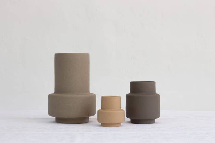 Jarrón Hurricane S Ø9, Soft Ochre Ro Collection