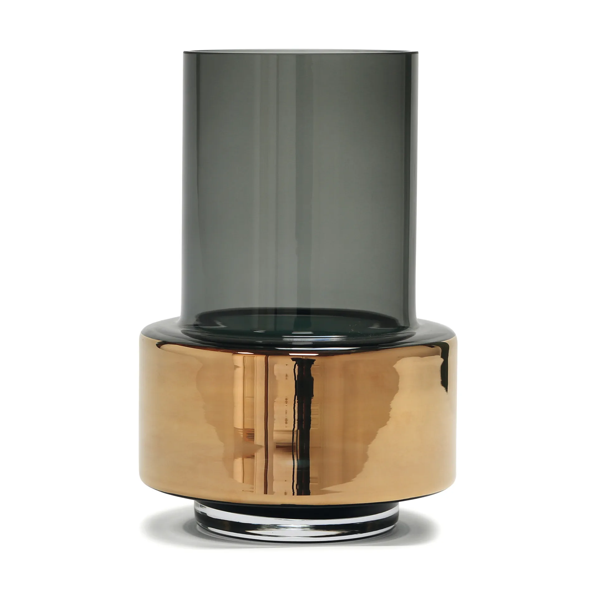 Jarrón Hurricane smoked no. 26, Oro Ro Collection