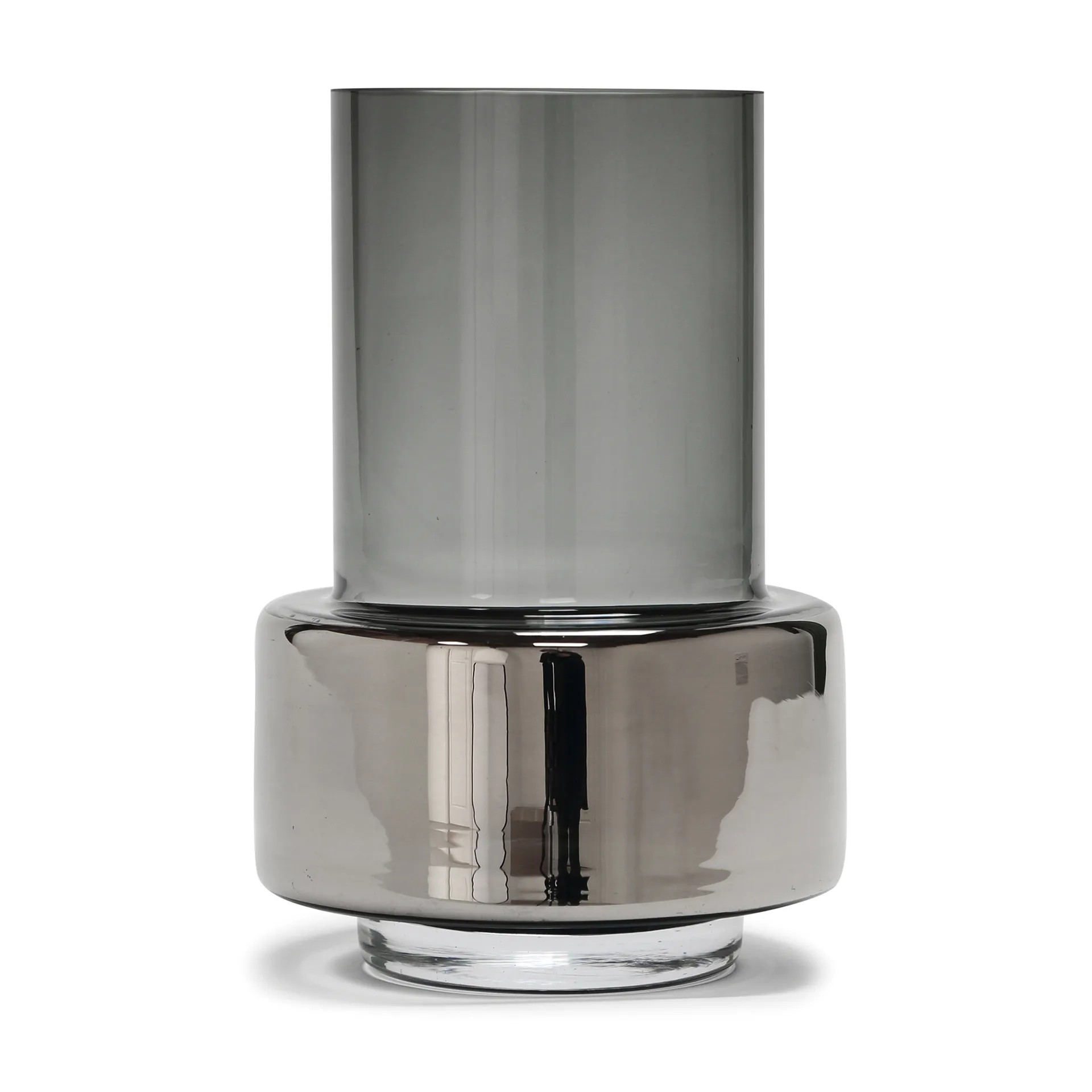 Jarrón Hurricane smoked no. 26, Platino Ro Collection