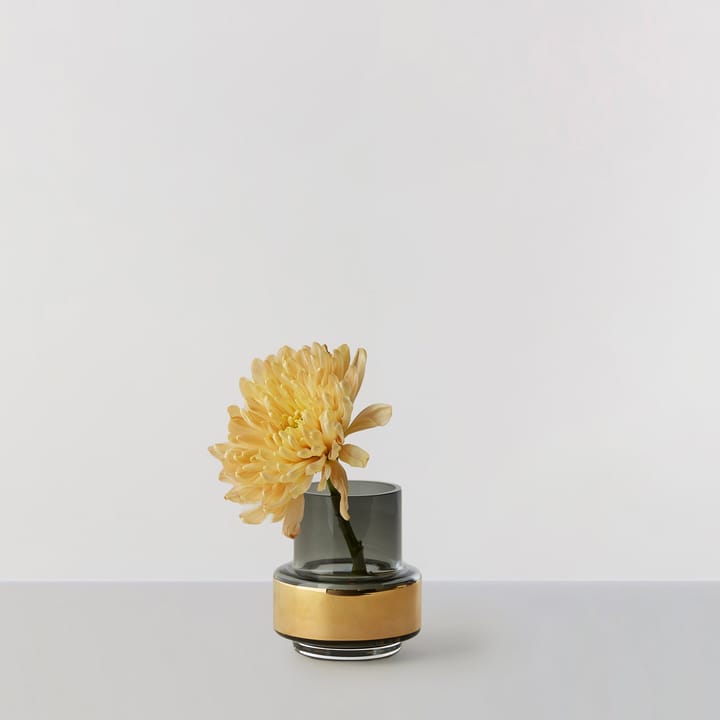 Portavelas Hurricane smoked tealight no. 25, Dorado Ro Collection