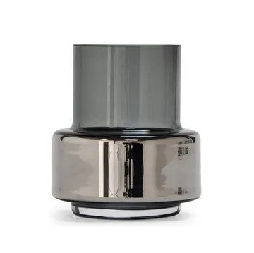 Portavelas Hurricane smoked tealight no. 25 - Platino - Ro Collection