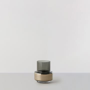 Portavelas Hurricane smoked tealight no. 25 - Platino - Ro Collection