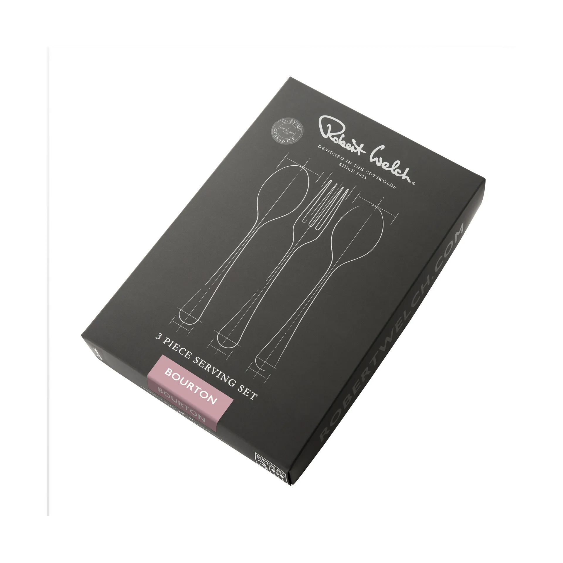 3 Cubiertos de servir Bourton Bright, acero inoxidable Robert Welch