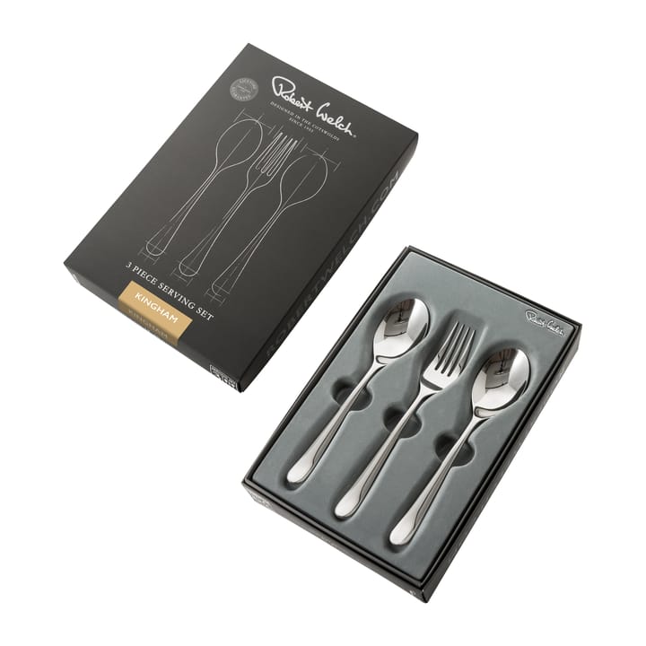 3 Cubiertos de servir Kingham Bright, acero inoxidable Robert Welch