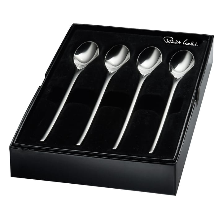 4 Cucharas de café con leche Bud Bright, acero inoxidable Robert Welch