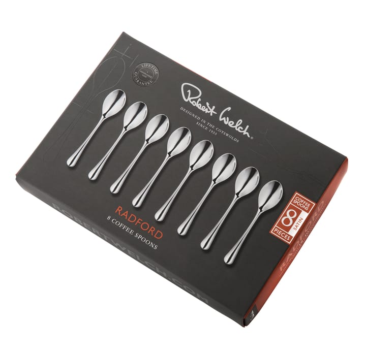 8 Cucharillas de café Radford mate - acero inoxidable - Robert Welch