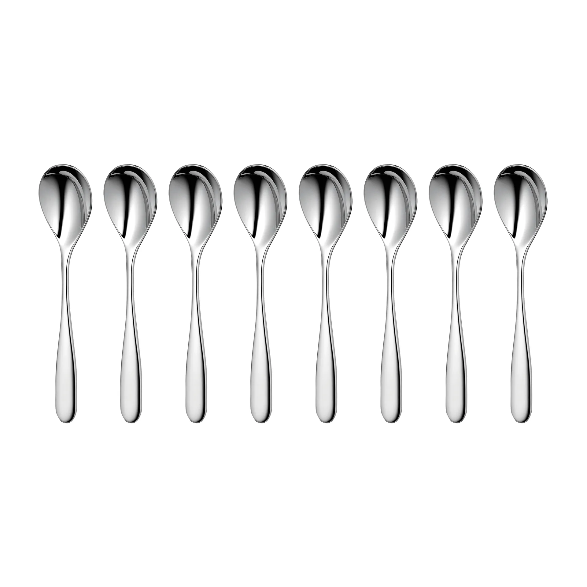 8 Cucharillas de café Stanton Bright, acero inoxidable Robert Welch
