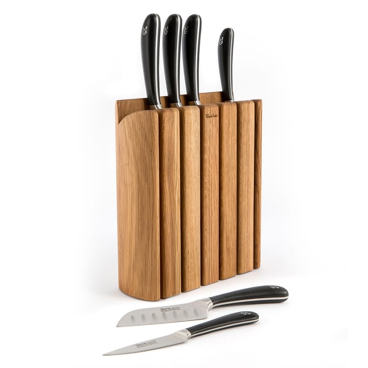 Bloque y set de cuchillos Signature Book Oak 7 piezas - roble - Robert Welch