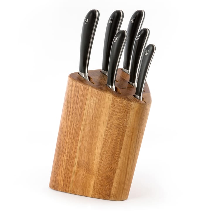 Bloque y set de cuchillos Signature Prism Oak 7 piezas - roble - Robert Welch