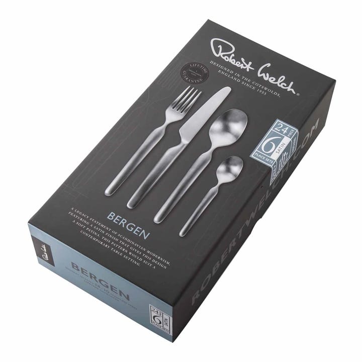 Cubertería Bergen mate, 24 piezas Robert Welch