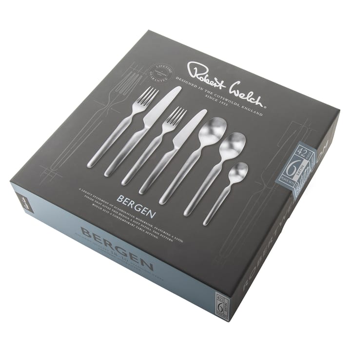 Cubertería Bergen mate, 42 piezas Robert Welch