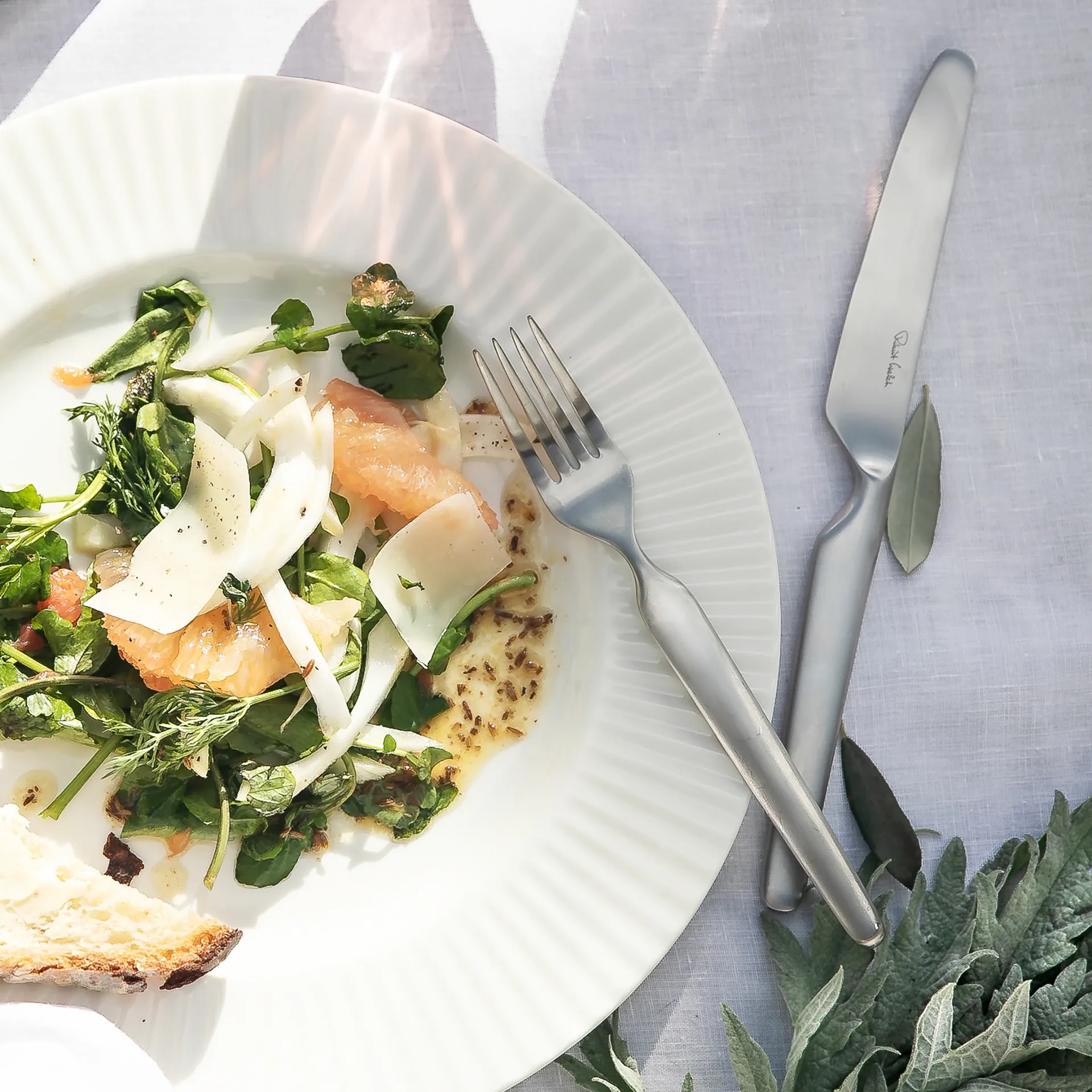 Cubertería Bergen mate, 84 piezas Robert Welch