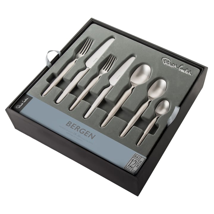 Cubertería Bergen mate, 84 piezas Robert Welch