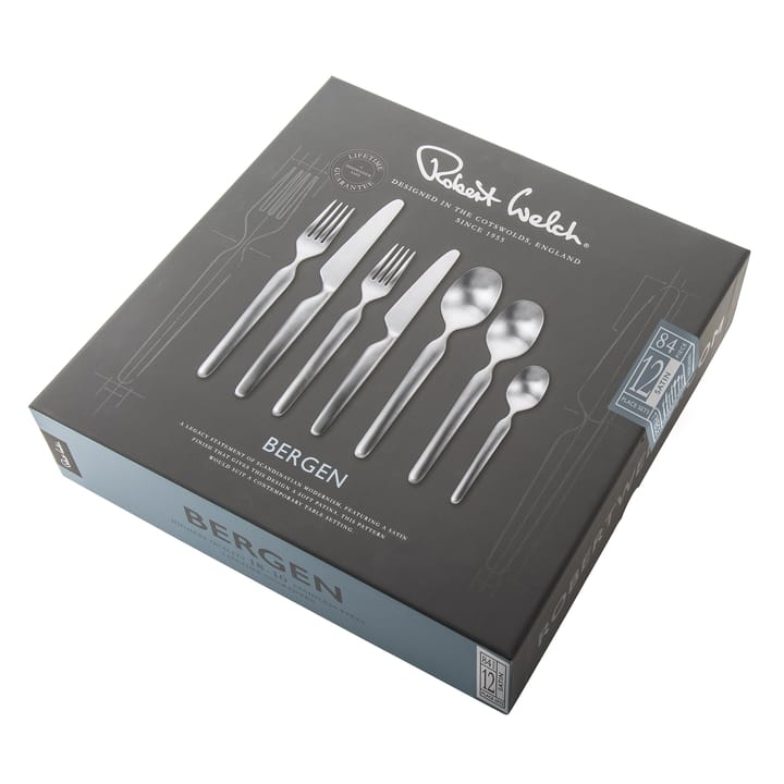 Cubertería Bergen mate, 84 piezas Robert Welch