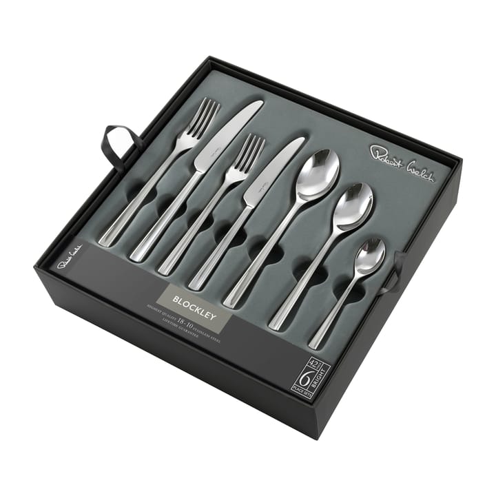 Cubertería Blockley brillante, 42 piezas Robert Welch