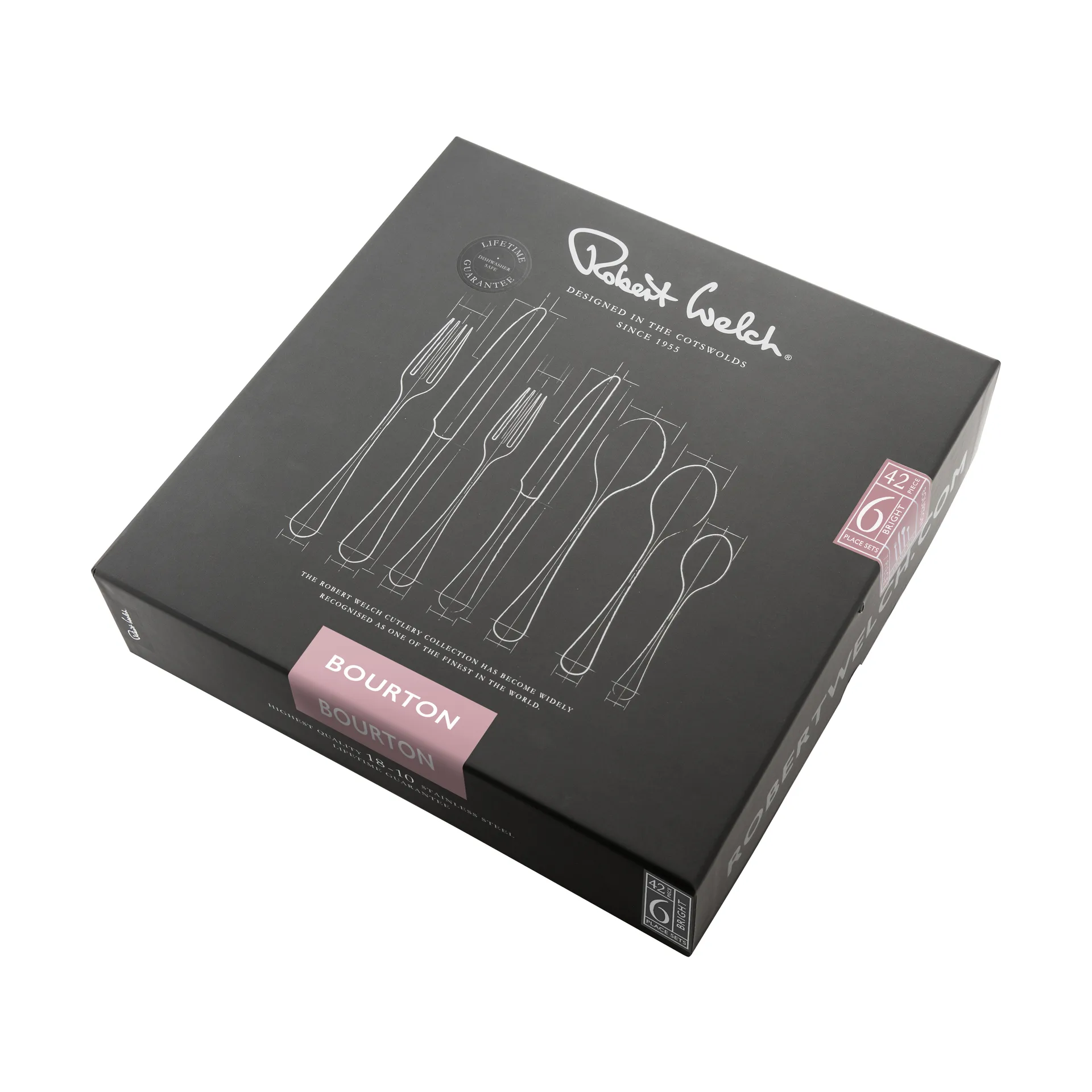 Cubertería Bourton Bright, 42 piezas Robert Welch