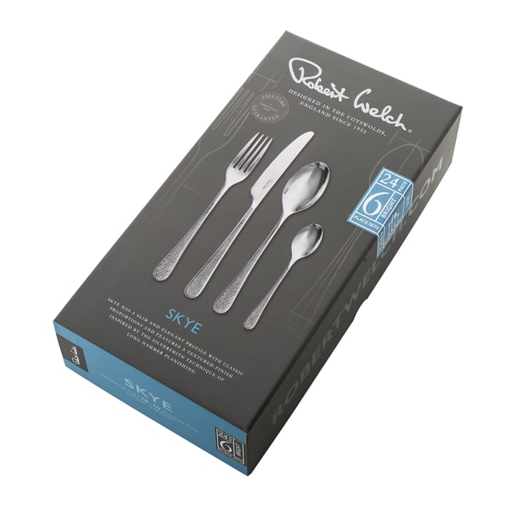  Cubertería Skye Bright 24 piezas, acero inoxidable Robert Welch