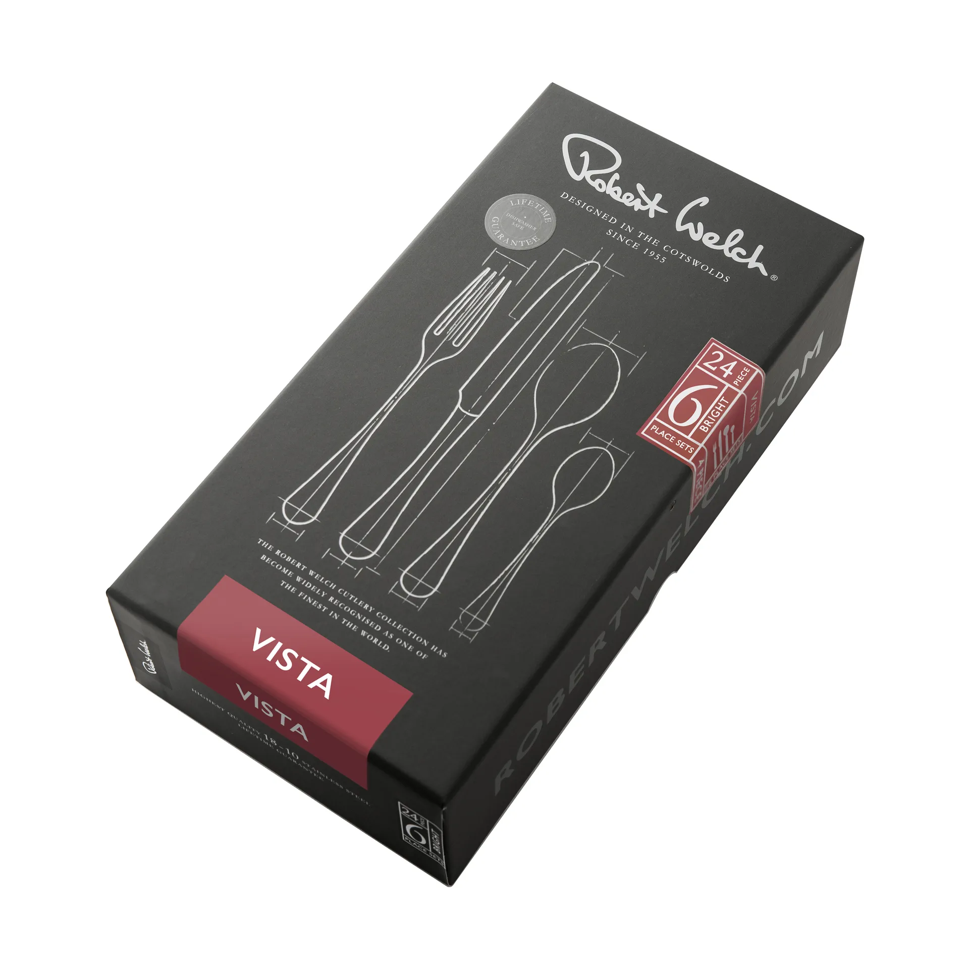 Cubertería Vista Bright, 24 piezas Robert Welch