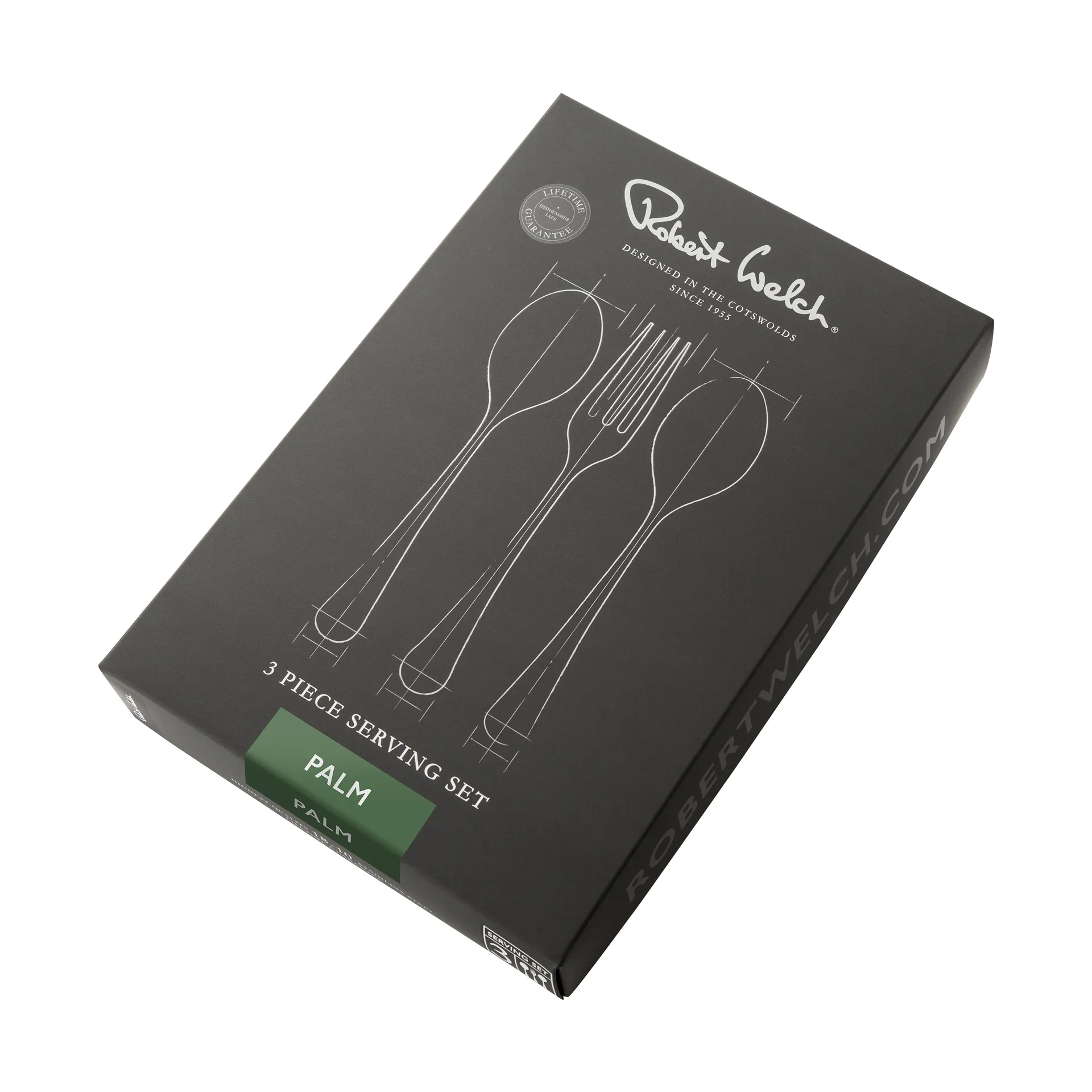 Cubiertos de servir Palm Bright 3 piezas, Acero inoxidable Robert Welch