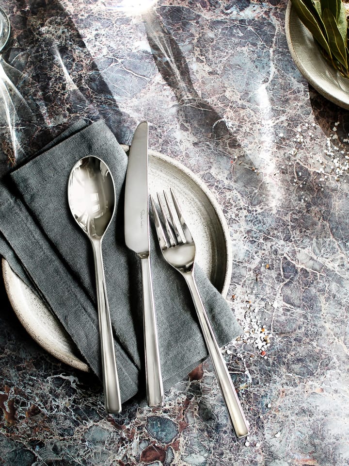 Cuchara de mesa Blockley brillante, acero inoxidable Robert Welch