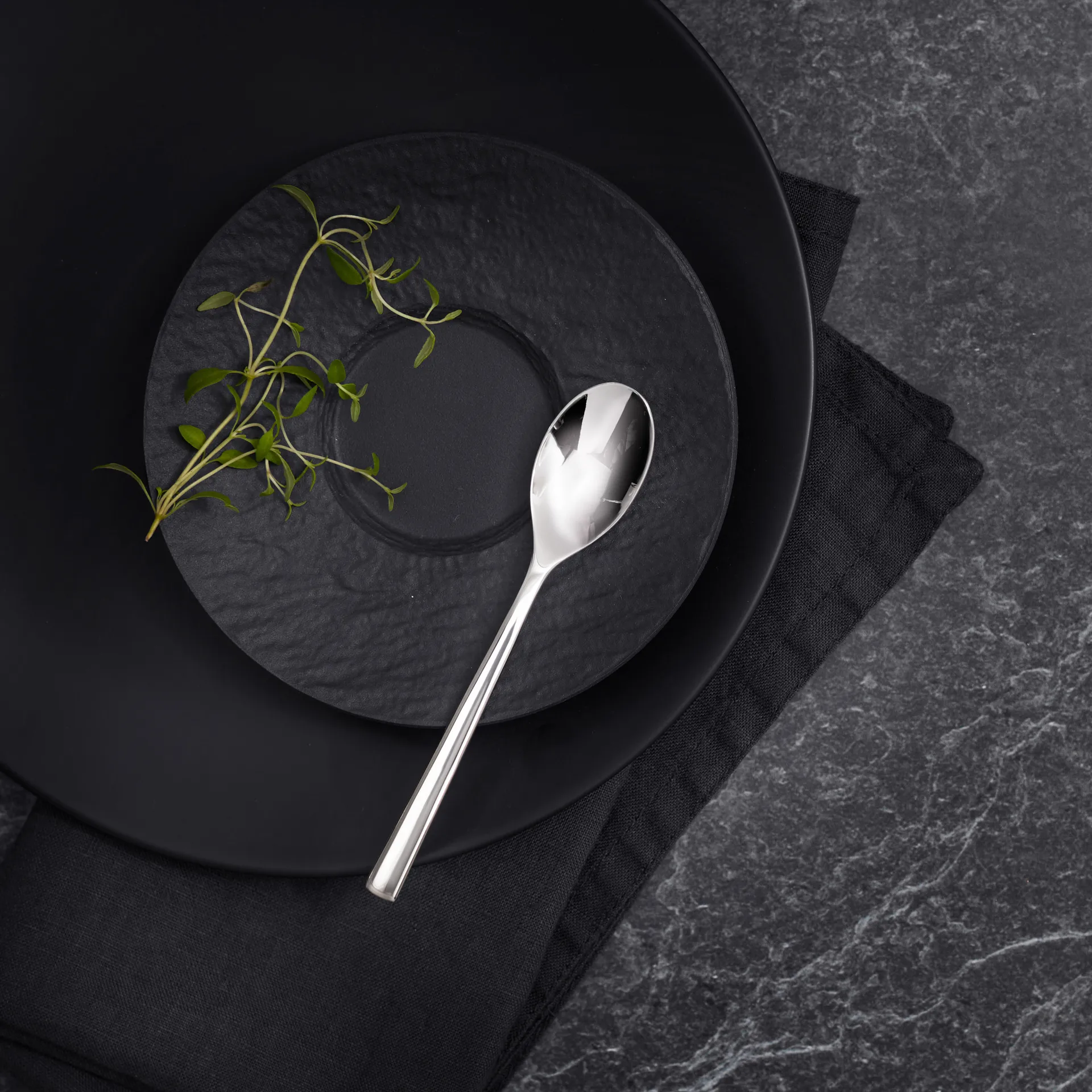 Cucharilla de café Blockley brillante, acero inoxidable Robert Welch