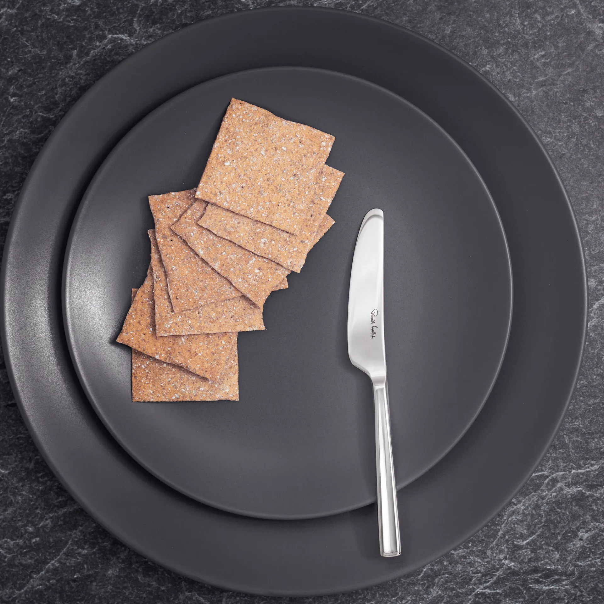 Cuchillo de mantequilla Blockley brillante, acero inoxidable Robert Welch