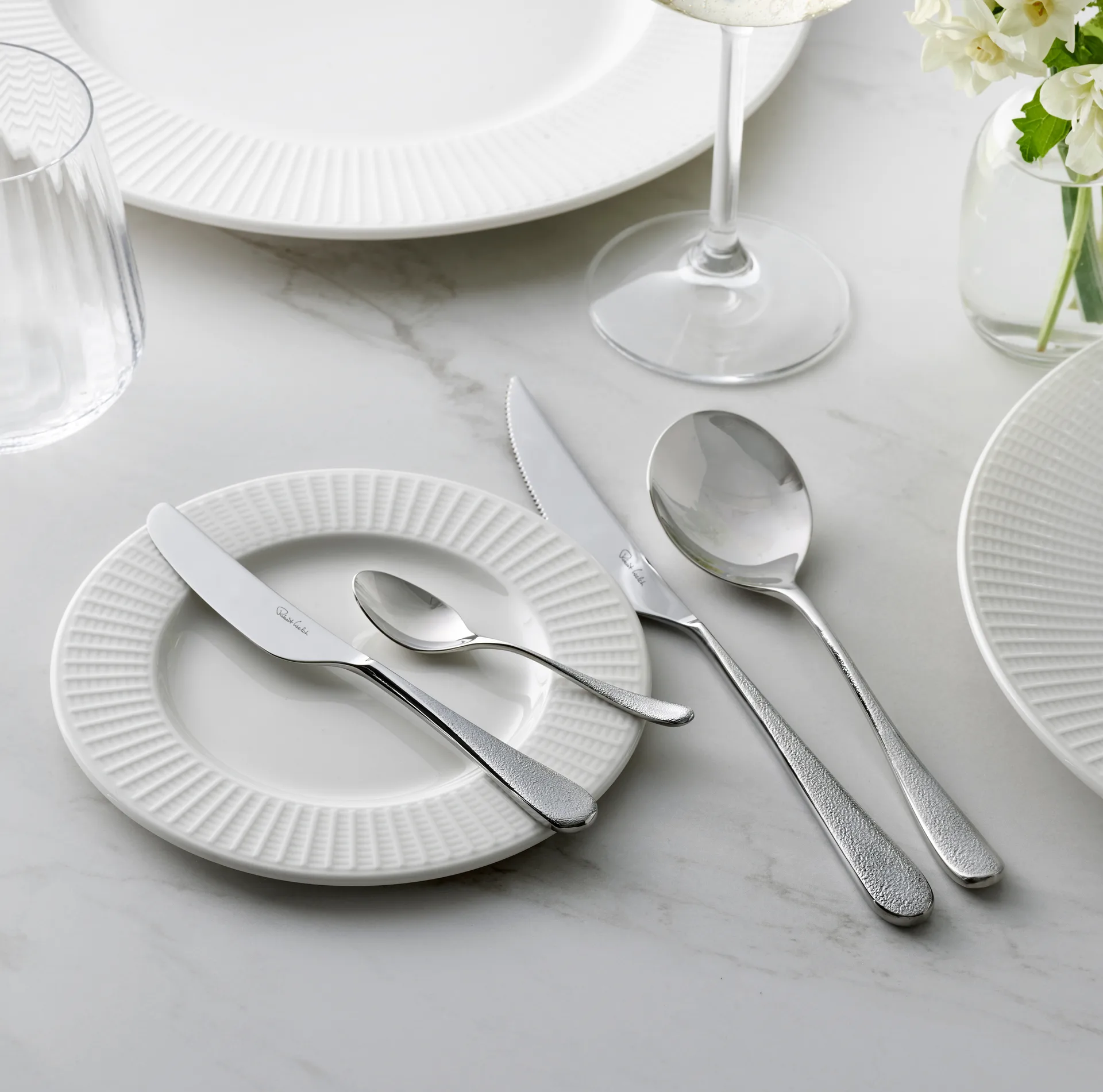 Cuchillo de mantequilla Sandstone brillante, acero inoxidable Robert Welch