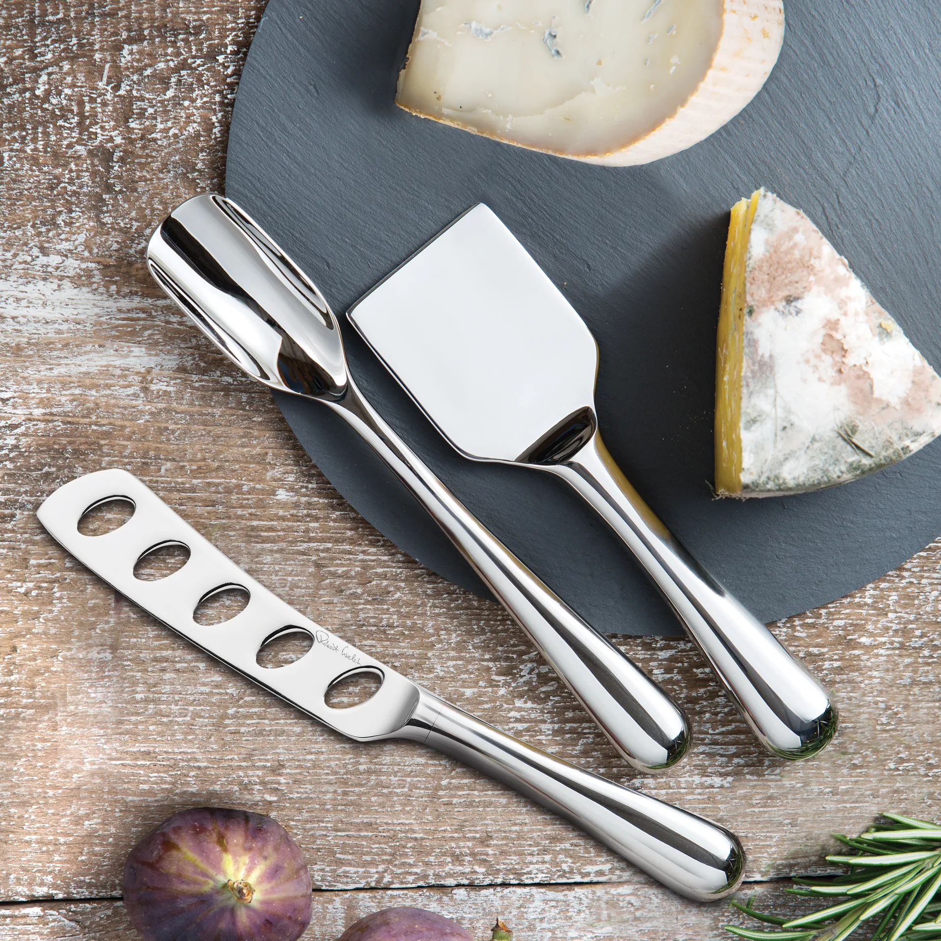 Cuchillo para queso blando Radford brillante, acero inoxidable Robert Welch