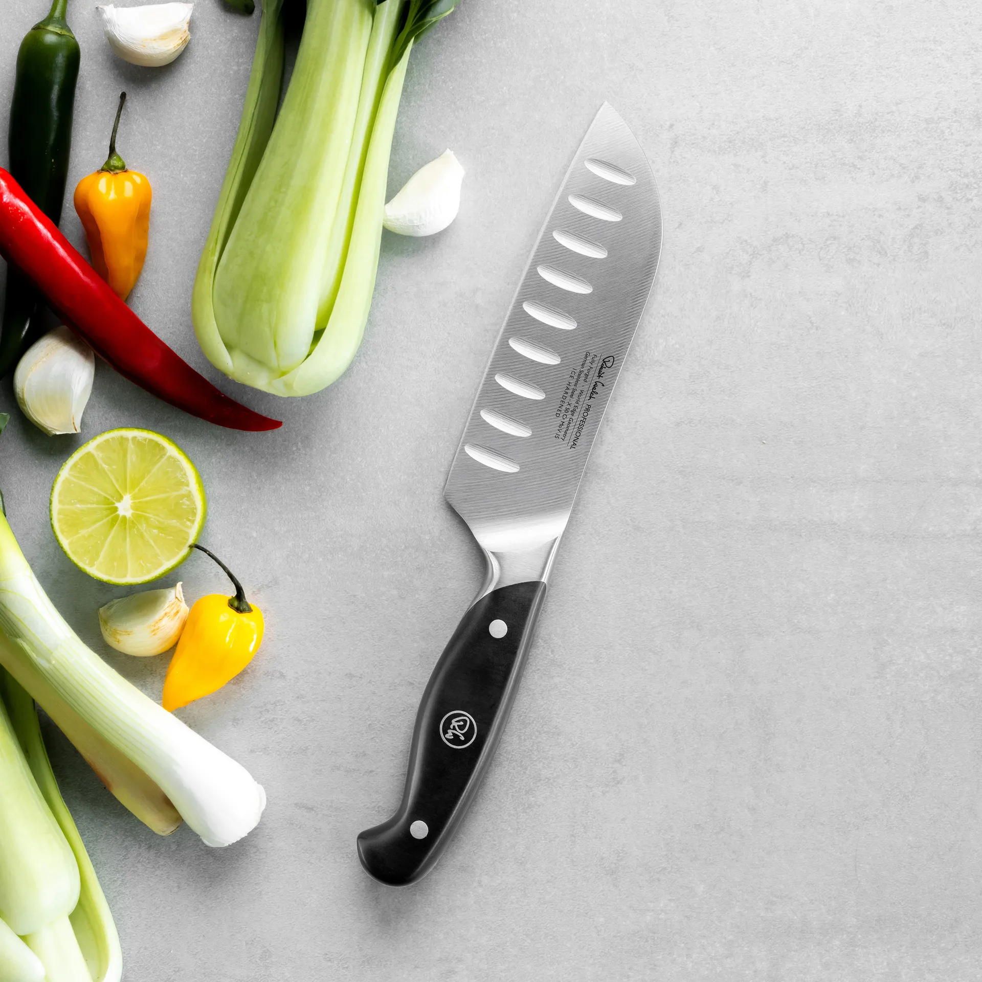 Cuchillo santoku Robert Welch professional 14 cm, Acero inoxidable Robert Welch