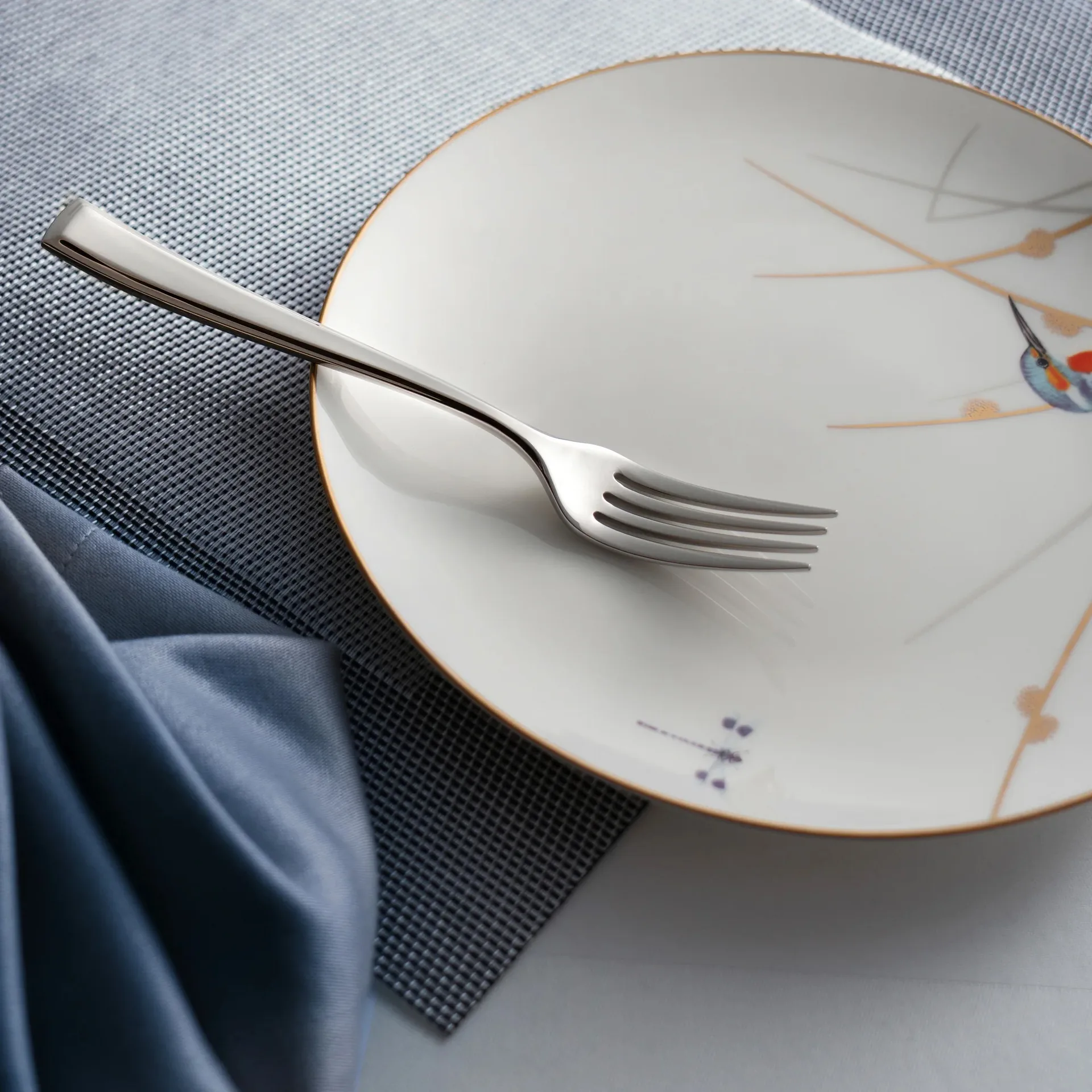 Tenedor de entrante Fairford bright, Acero inoxidable, 18,2 cm Robert Welch