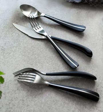 Tenedor de mesa Contour - negro - Robert Welch