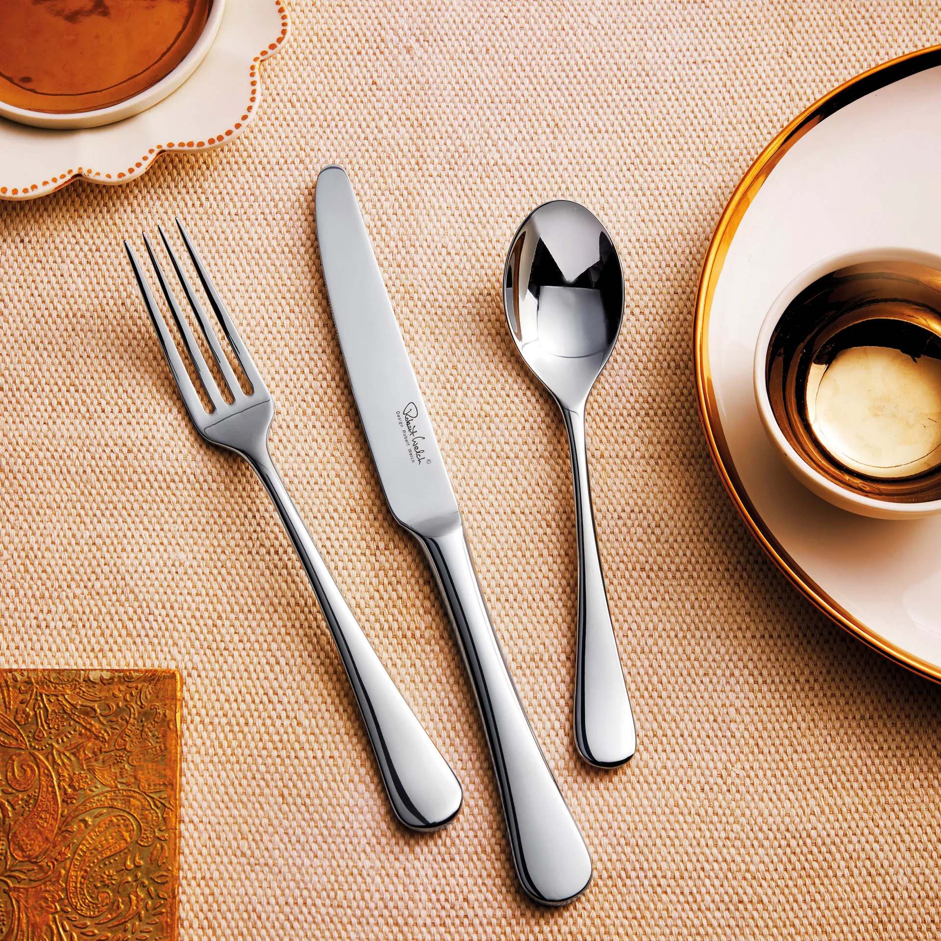 Tenedor de mesa Radford brillante, acero inoxidable Robert Welch