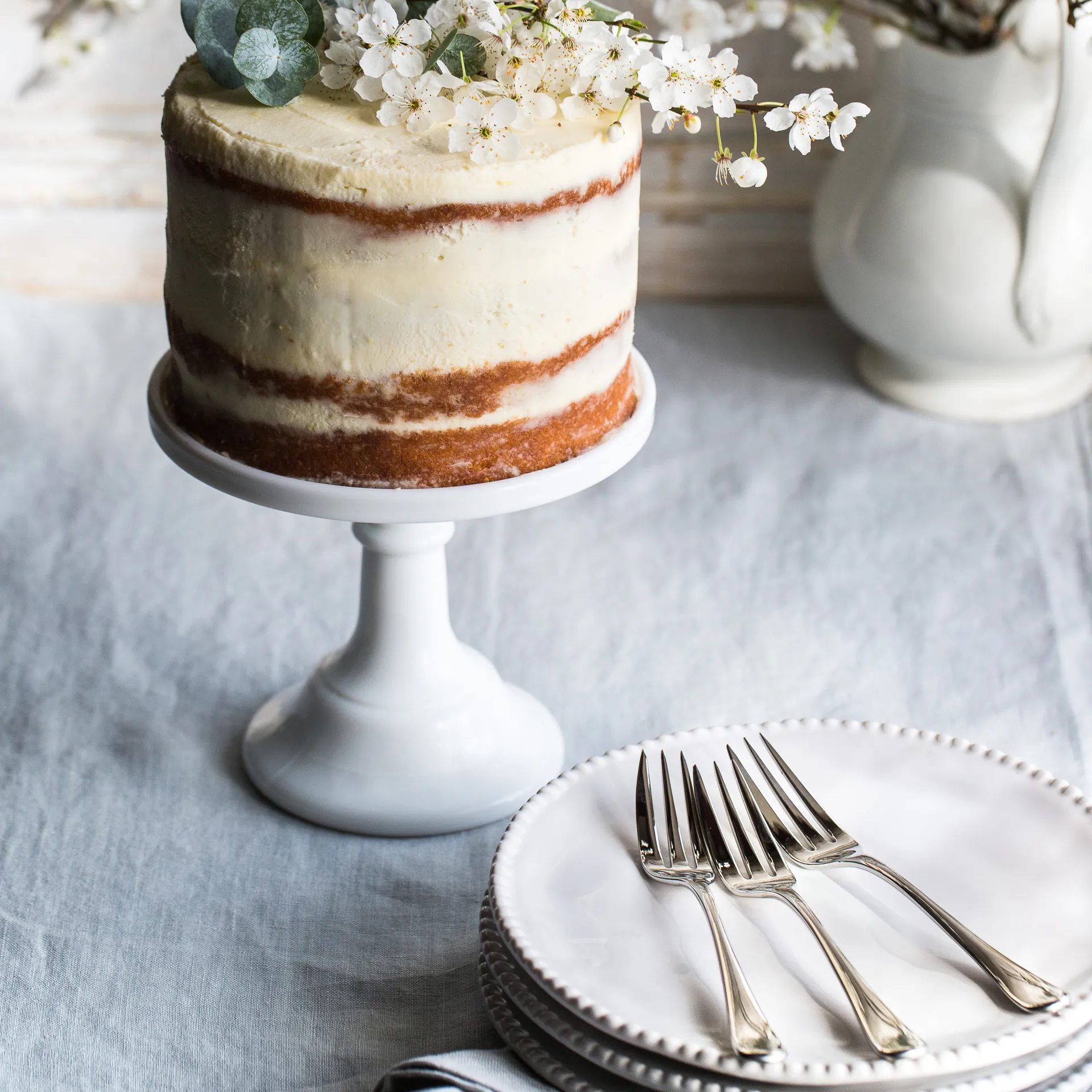 Tenedor de postre Radford brillante, acero inoxidable Robert Welch