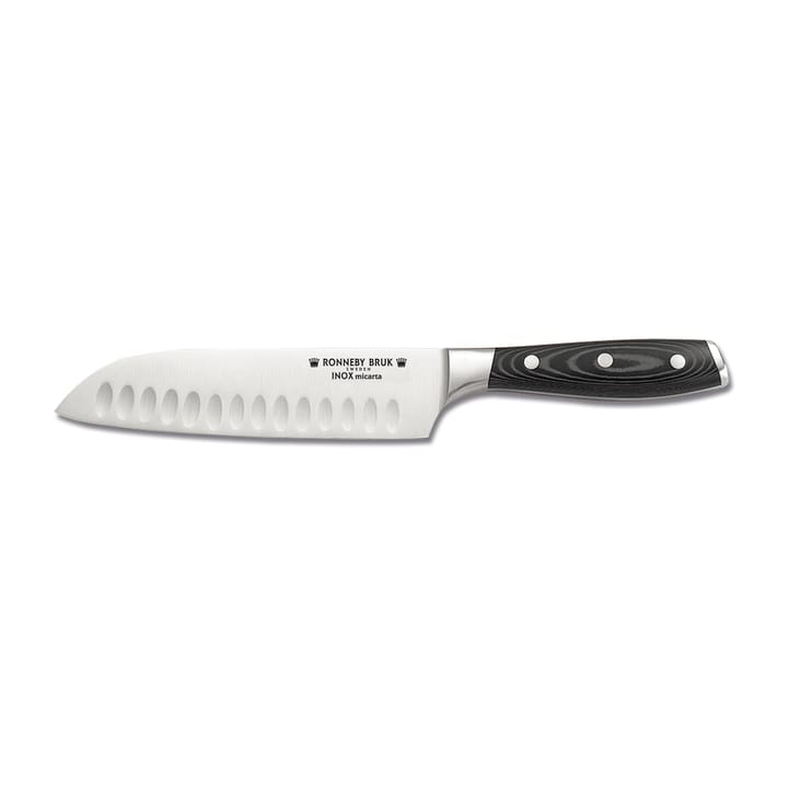 Cuchillo santoku Inox 17,5 cm - acero inoxidable-Micarta - Ronneby Bruk