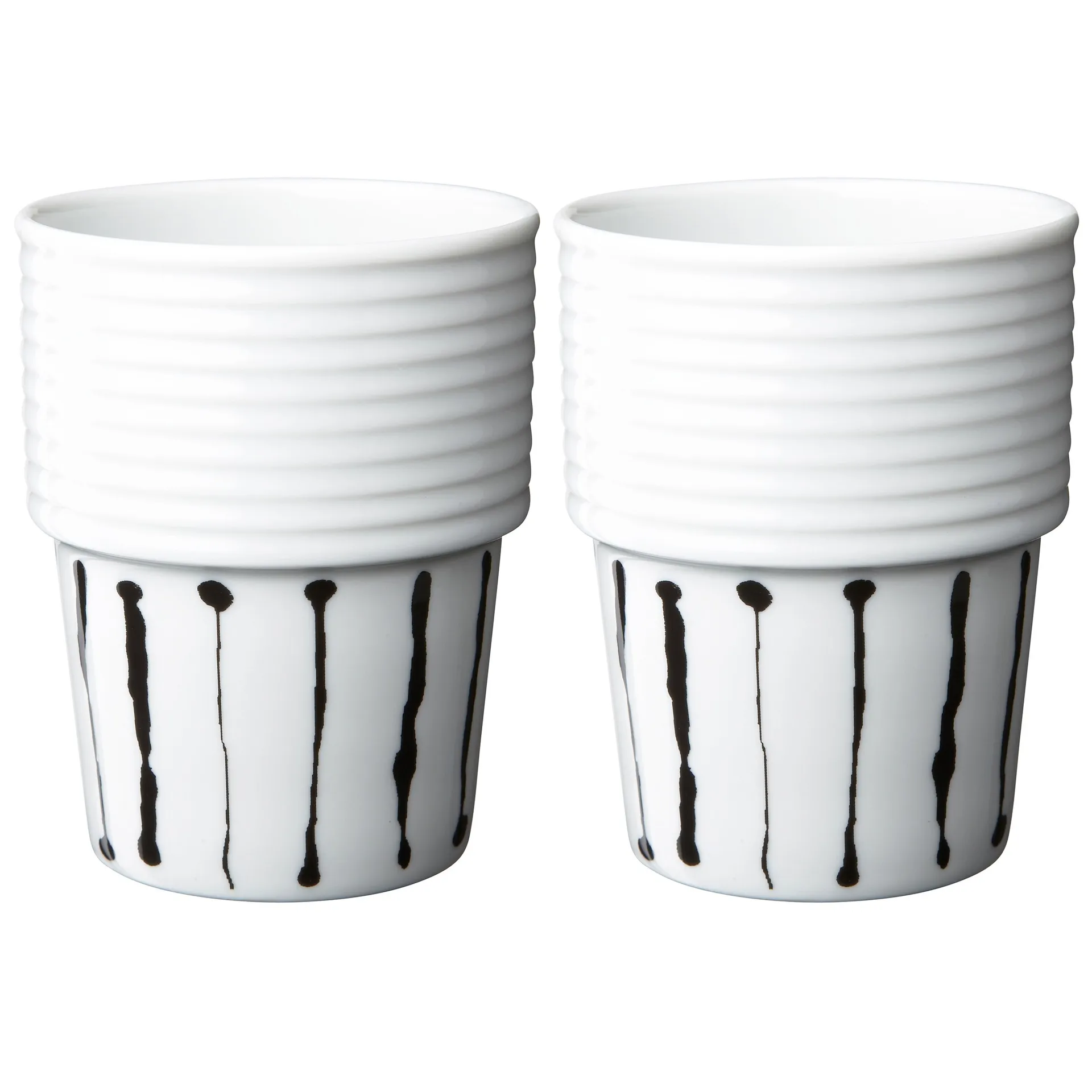 2 Tazas Filippa K, Ink Stripe, set de 2 Rörstrand