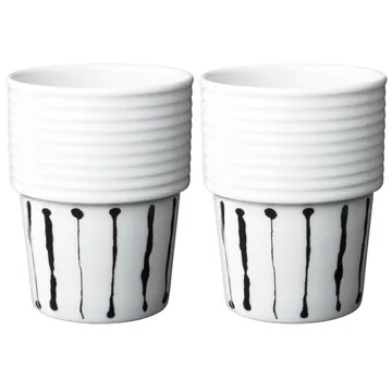 2 Tazas Filippa K - Ink Stripe, set de 2 - Rörstrand