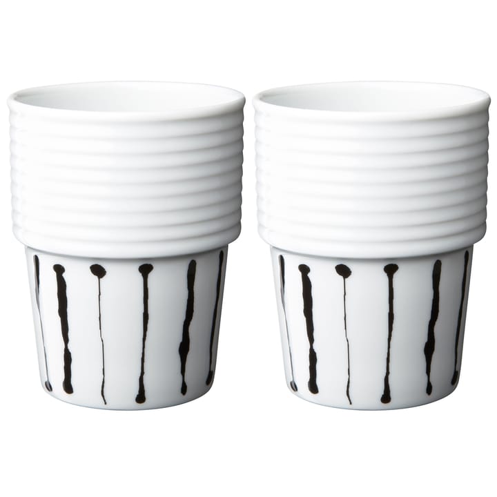 2 Tazas Filippa K - Ink Stripe, set de 2 - Rörstrand