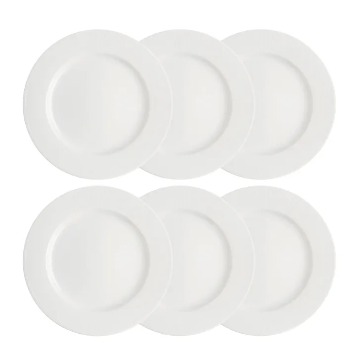 6 Platos Swedish Grace, 27 cm blanco - Rörstrand