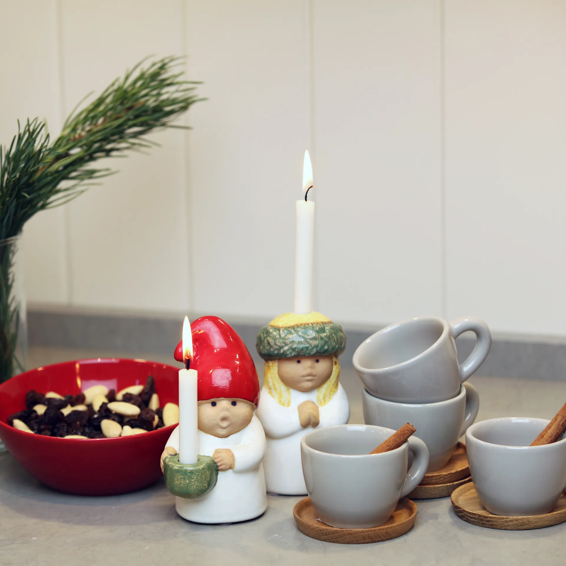 Figura de adorno Tomte, blanco Rörstrand