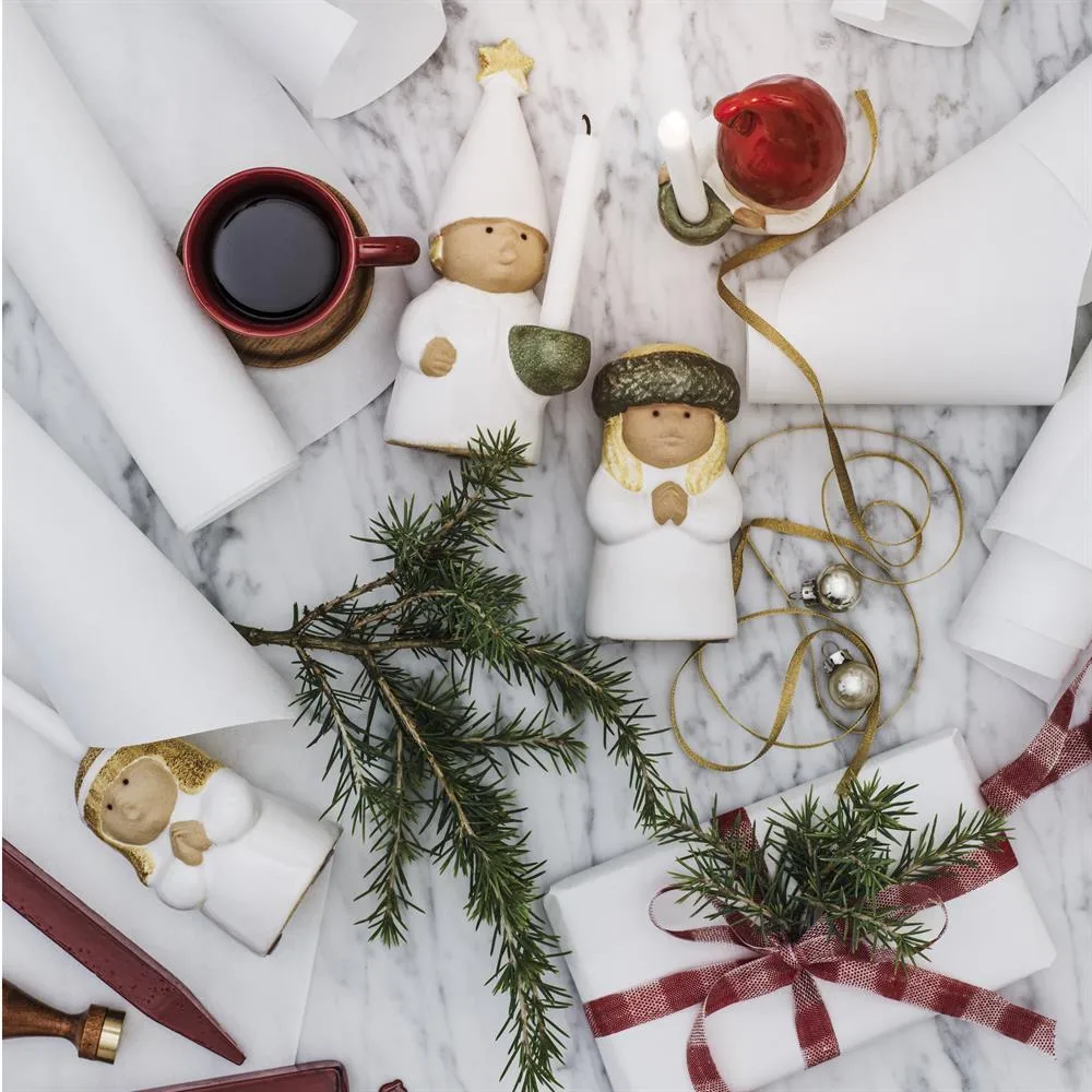 Figura de adorno Tomte, blanco Rörstrand