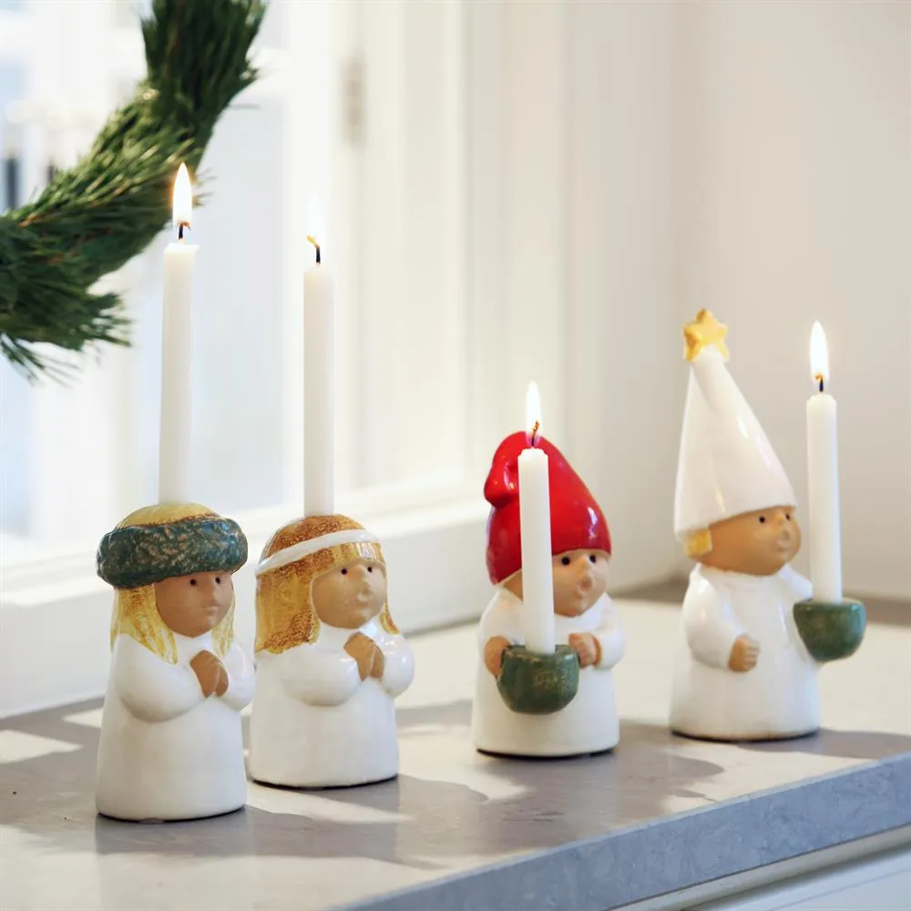 Figura de adorno Tomte, blanco Rörstrand