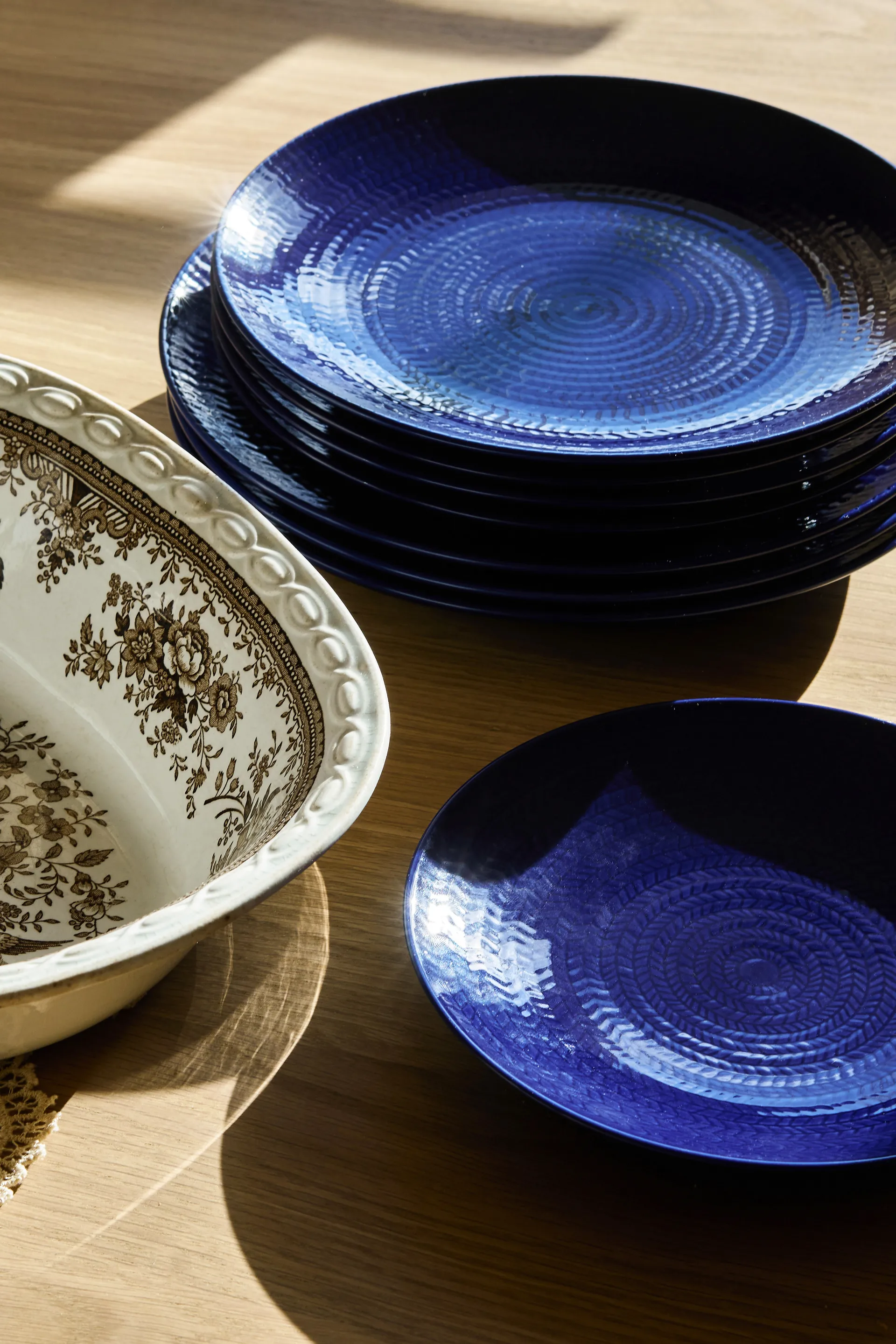 Plato Blå eld, Azul, 26 cm Rörstrand