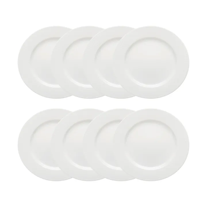 Plato de postre Swedish Grace Ø17 cm paquete de 8 - Nieve (blanco) - Rörstrand