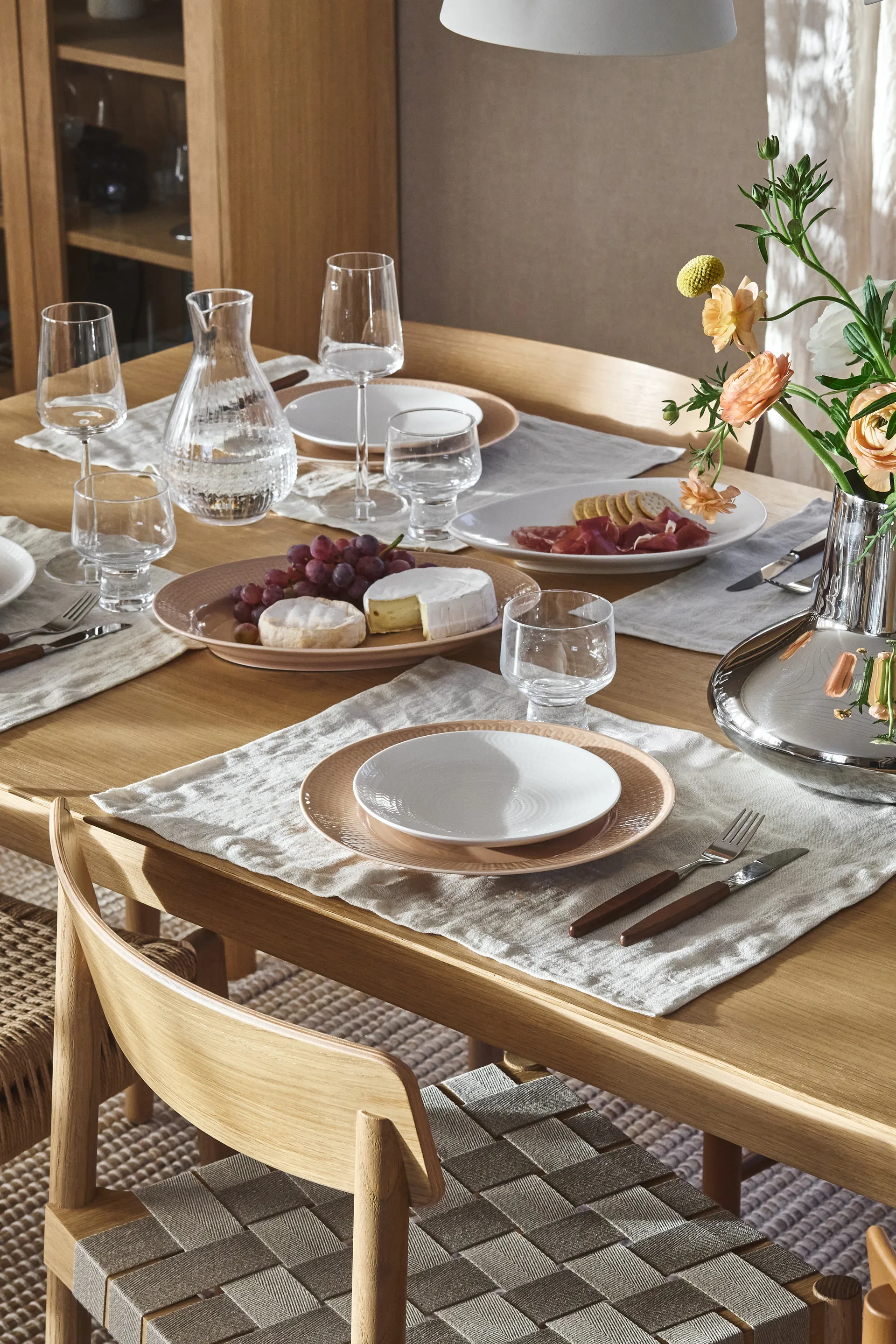 Plato de servicio Blå eld, Blanco, 20×29 cm Rörstrand