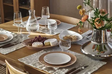 Plato de servicio Blå eld - Blanco, 24×35 cm - Rörstrand