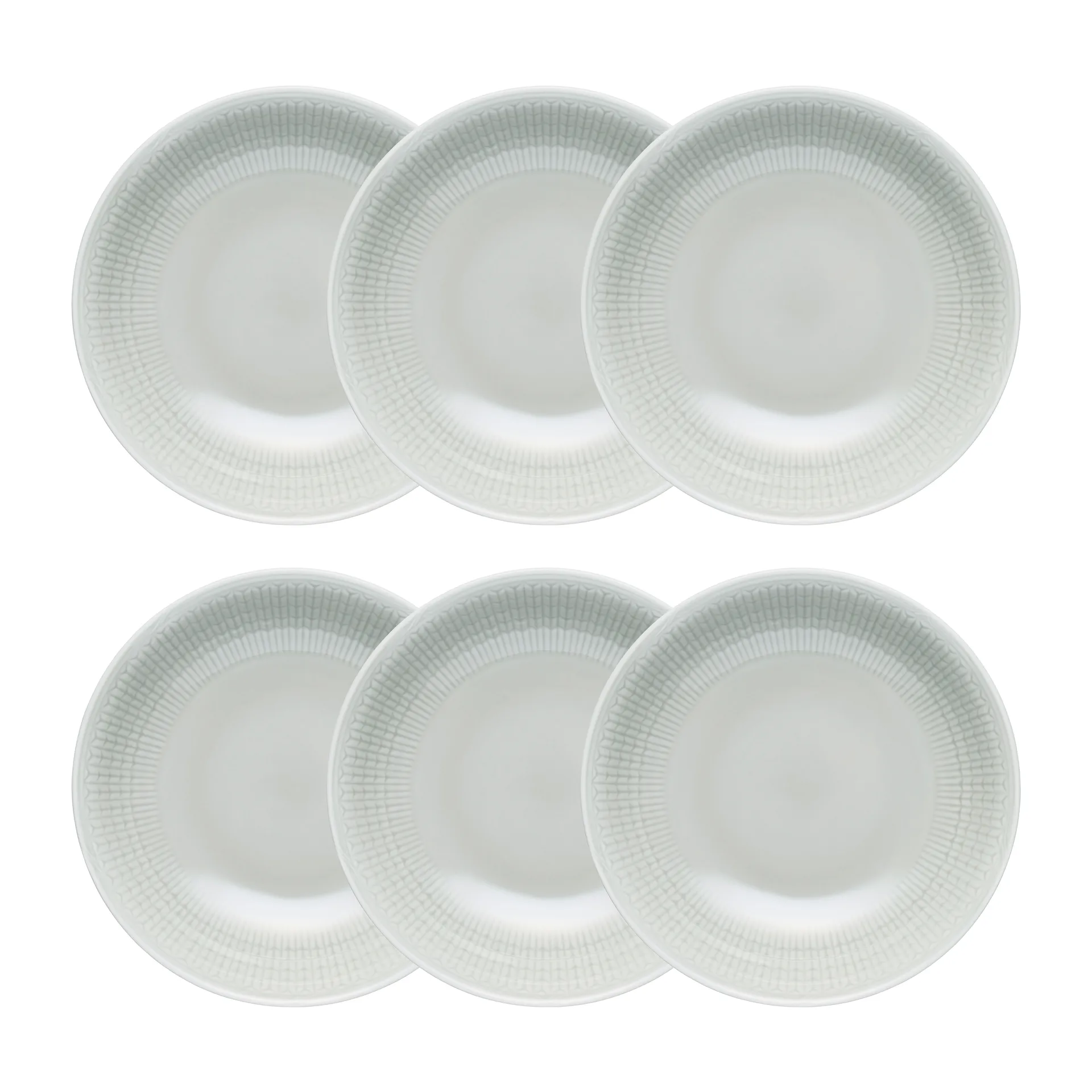 Plato hondo Swedish Grace, 19 cm 6 piezas niebla (gris),  Rörstrand
