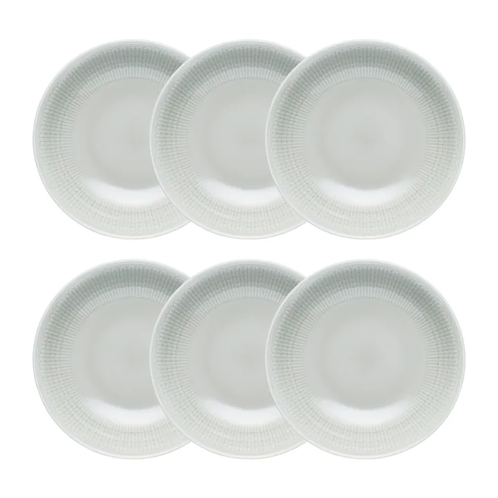 Plato hondo Swedish Grace, 19 cm 6 piezas niebla (gris) - Rörstrand