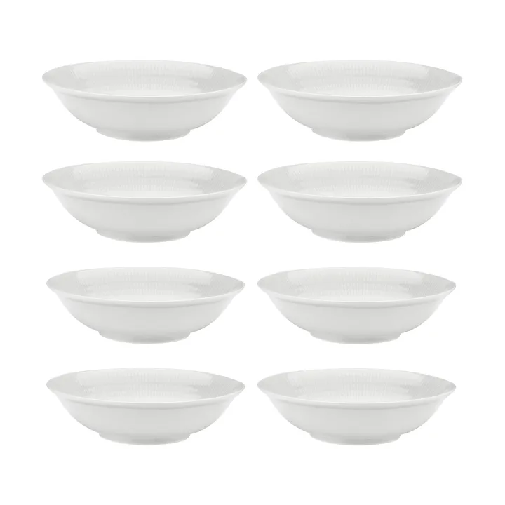 Plato hondo Swedish Grace Ø19 cm paquete de 8 - Nieve (blanco) - Rörstrand